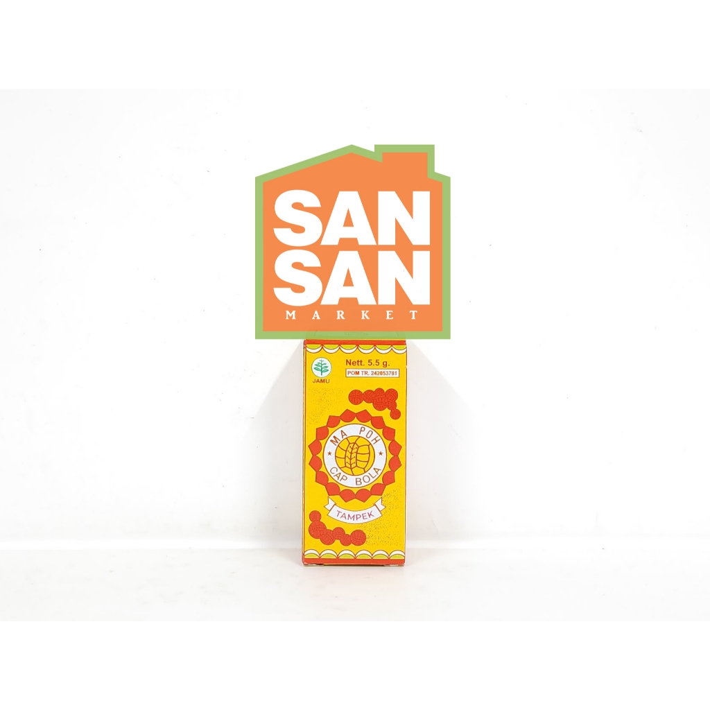 Cap Bola Ma Poh Mapoh Tampek Botol 5,5 gr - obat tampek cacar demam campak