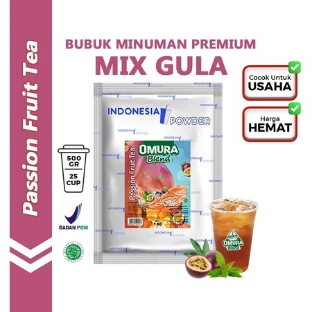 Passionfruit Tea 500GR / Teh Markisa Powder Berkualitas Merk Omura Blend
