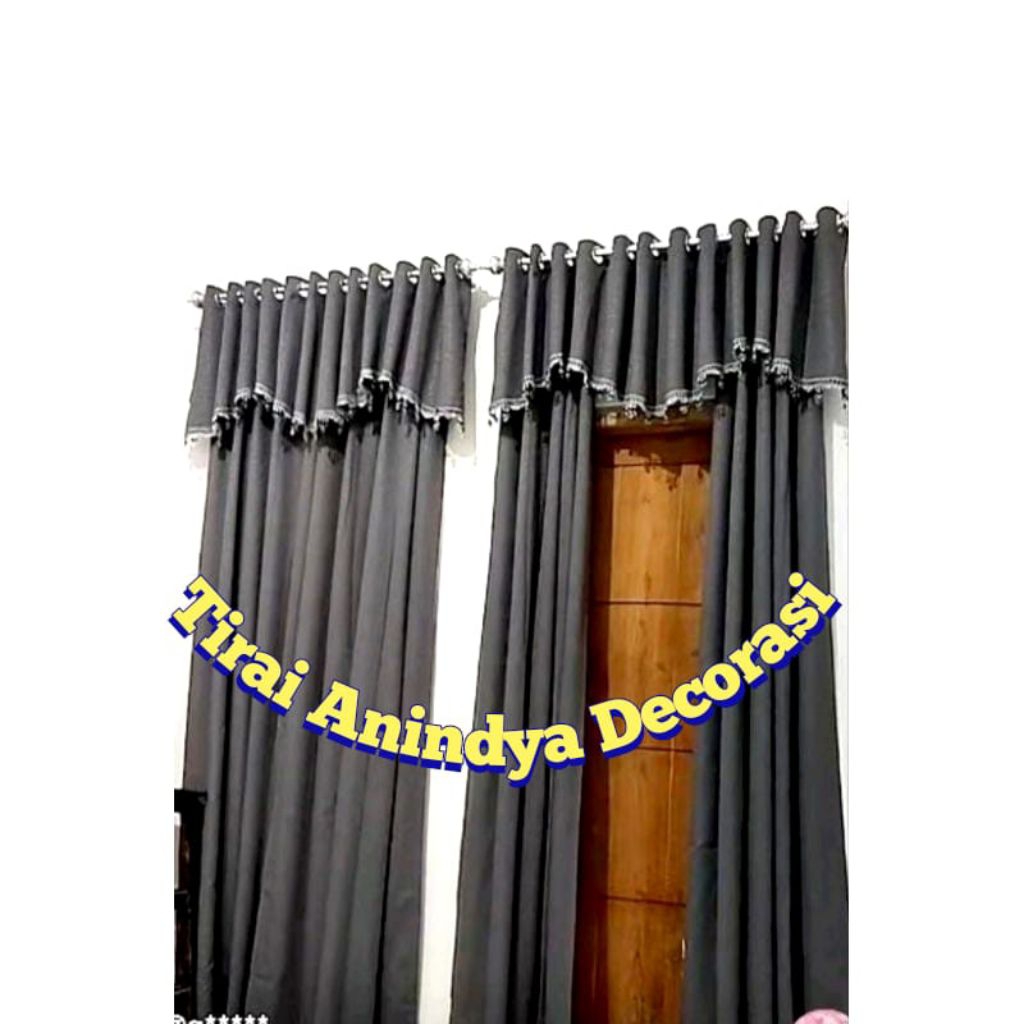 gorden poni 200x200 1 set tirai poni gorden baru gorden mewah murah gorden pintu/gorden jendela poni