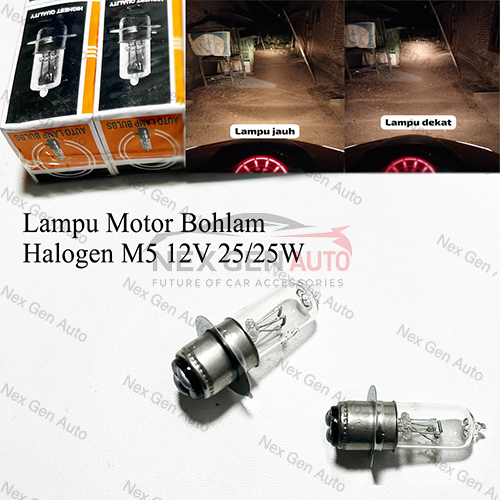 Lampu Motor Bohlam Halogen Aksesoris Motor Lampu Bohlam Untuk Tipe Manual & Matic