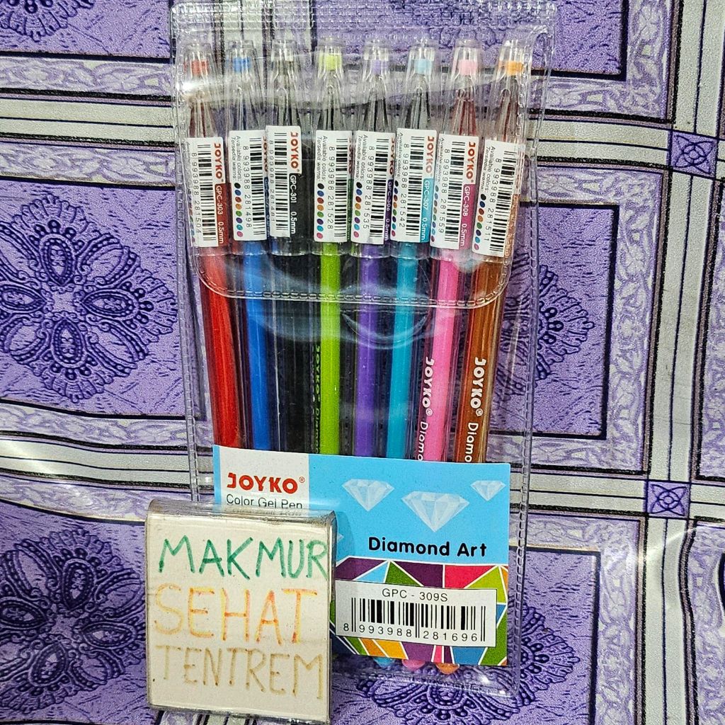 Gel Pen Joyko GPC-309S GPC309S GPC 309S Diamond Art 8 warna skuA240116