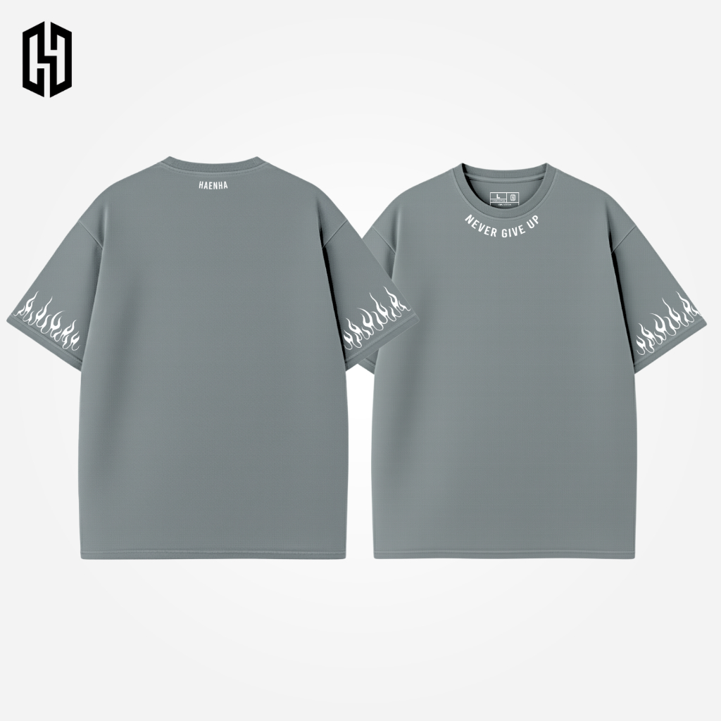 HAENHA Kaos Oversize Heavyweight Fire Cotton Combed 16S