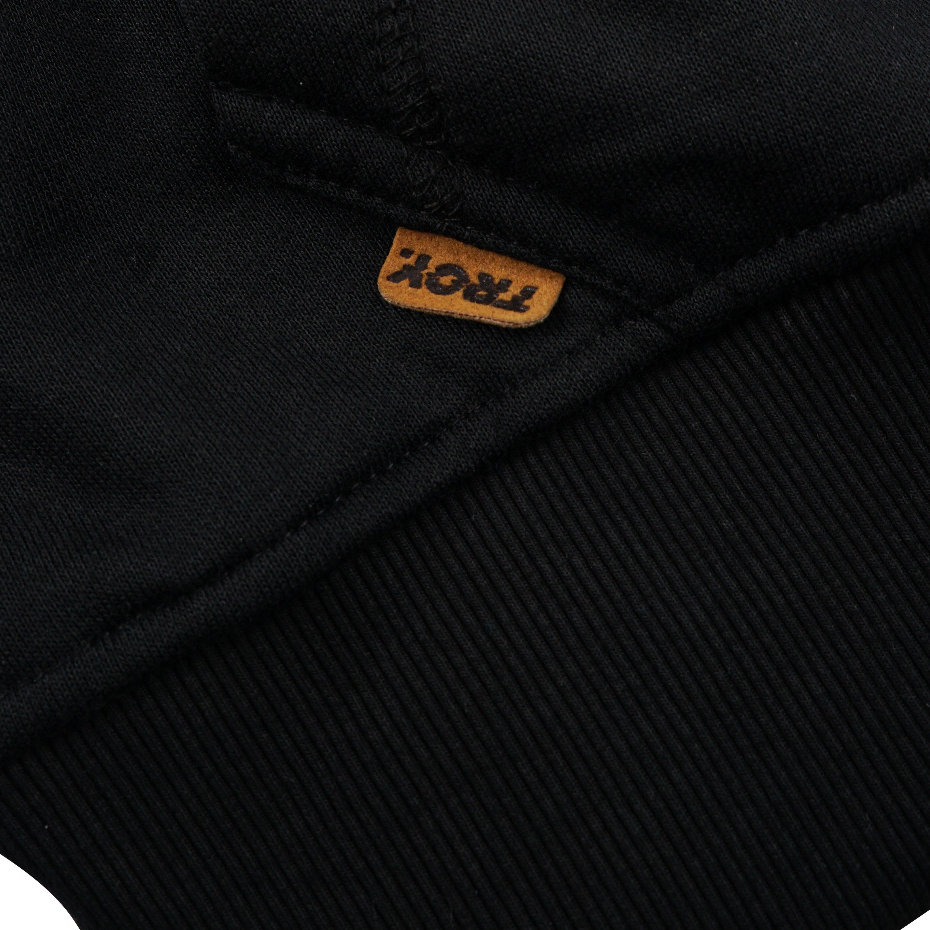 Troy Company Hoodie Boxy Raglan Double Slider Zip Black Culture Disaster - Hoodie Hitam ZDSH 3364