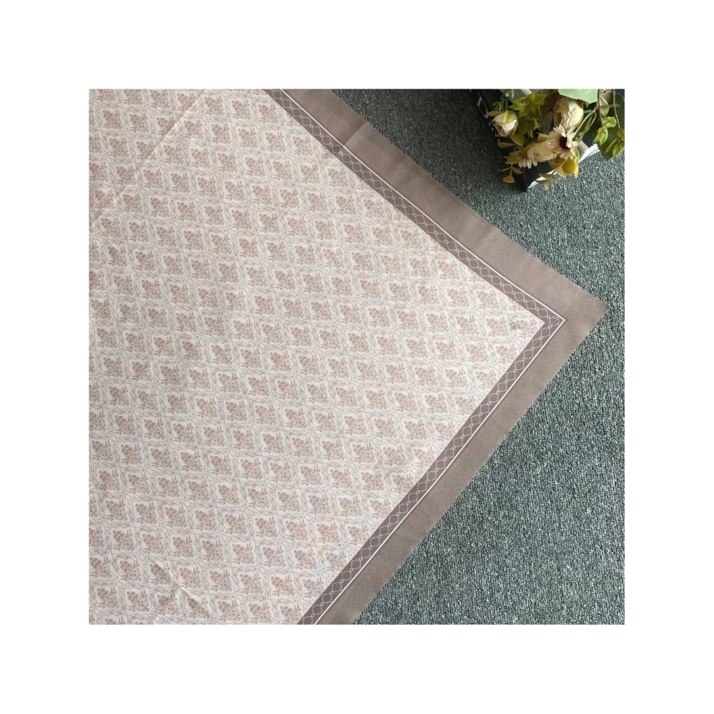 Hijab Motif Bunga Segi Empat Lasercut Free Pouch