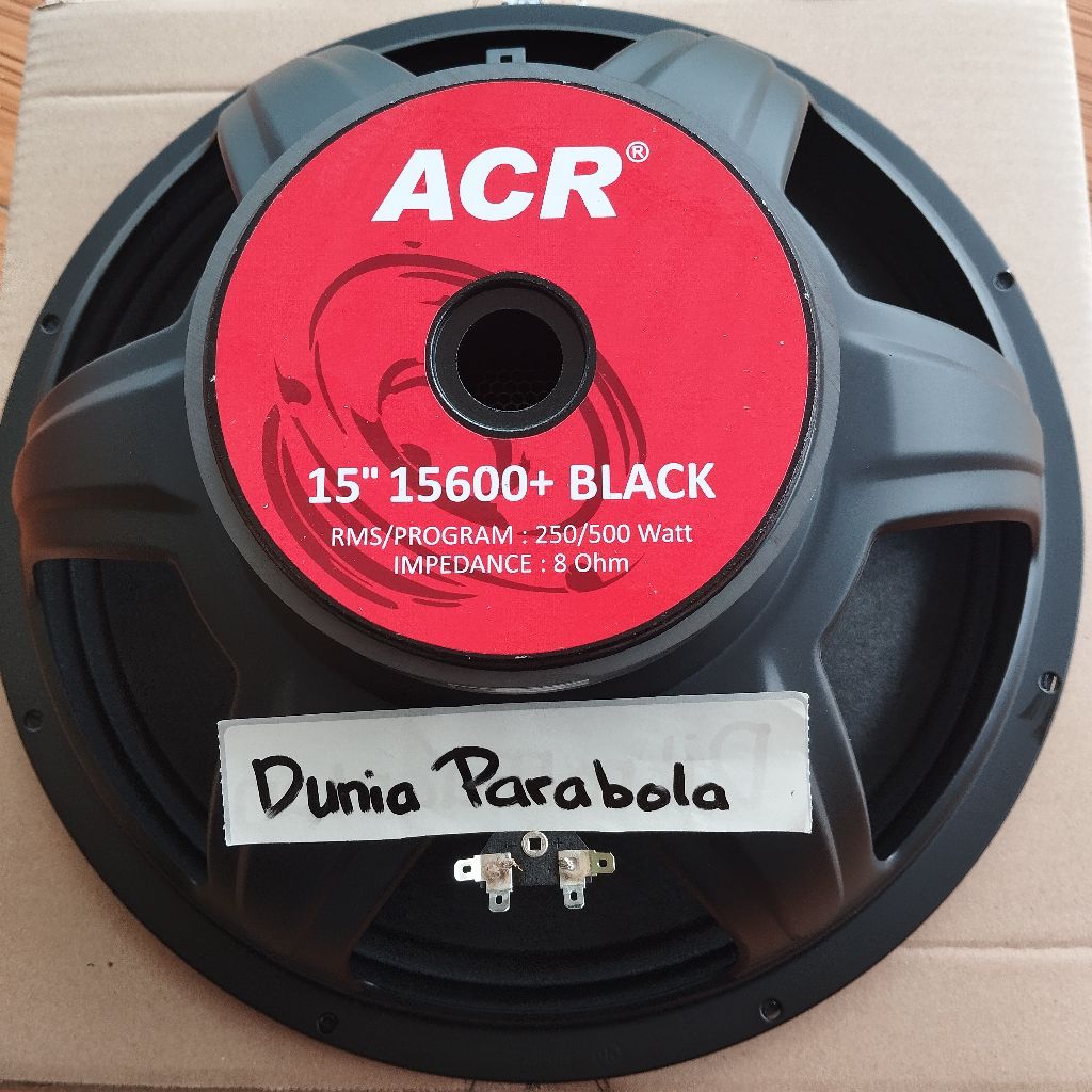 SPEAKER ACR 15" 15600 BLACK ACR WOOFER 500 WATT / SPEAKER ACR 15" 15 INCH 15600+ BLACK 250/500 watt 