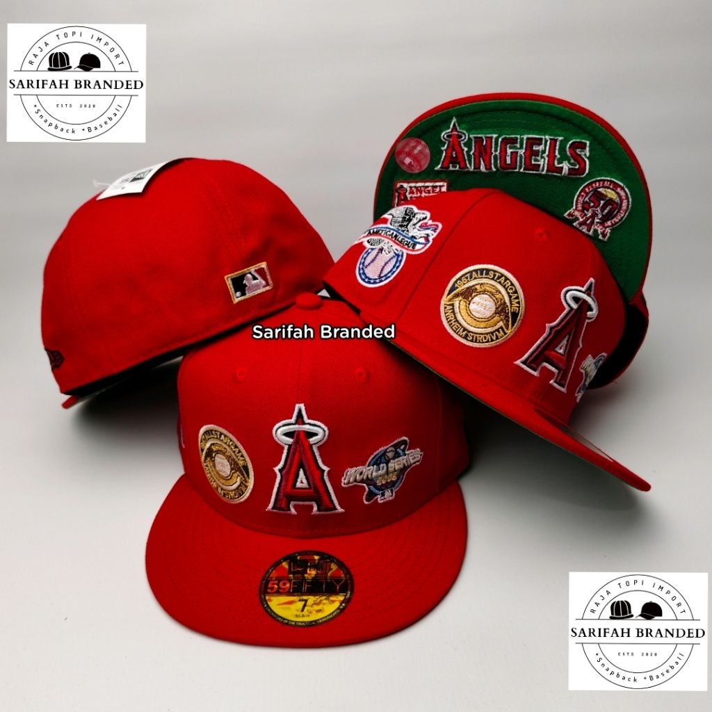 Topi Build Up LA ANGELS Super AA+ Import - Topi Fitted Pria - Topi Logo A