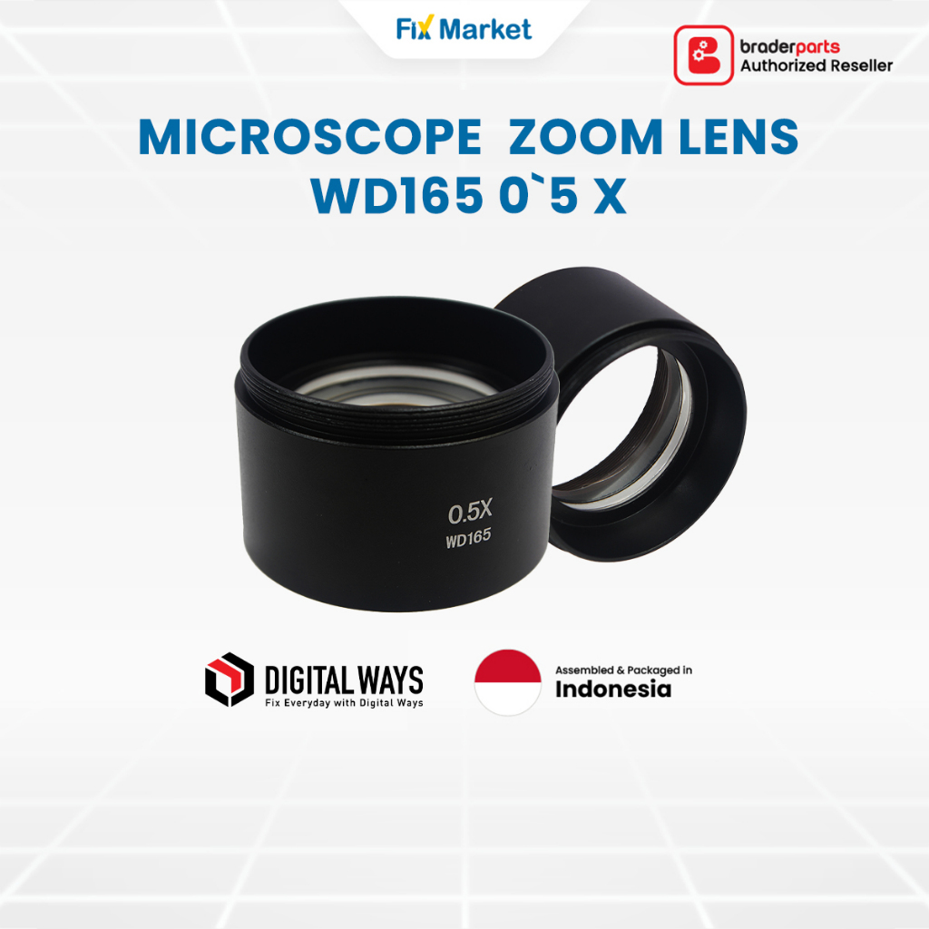 Tools Lens Microscope WD165 Zoom Lens 0.5X