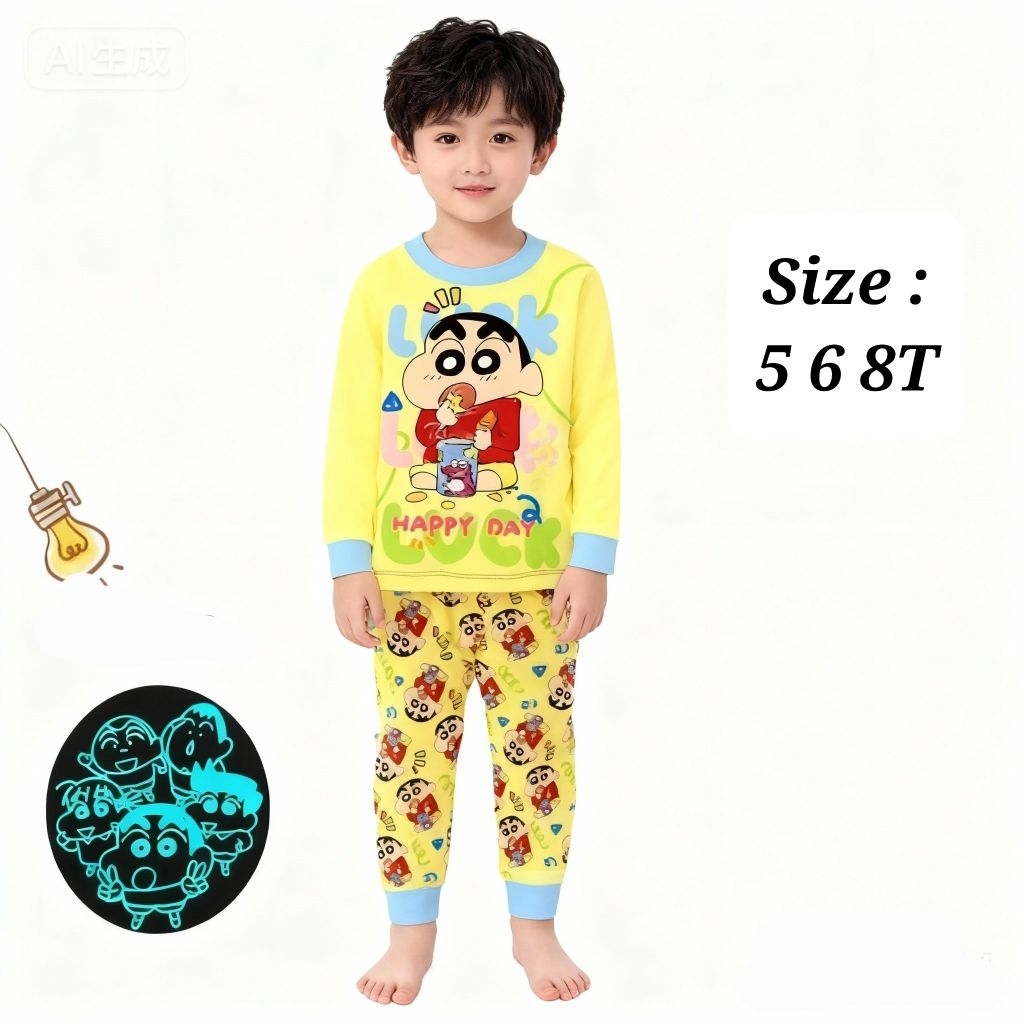 SINCHAN PIYAMA CUDDLE ME BAJU TIDUR ANAK