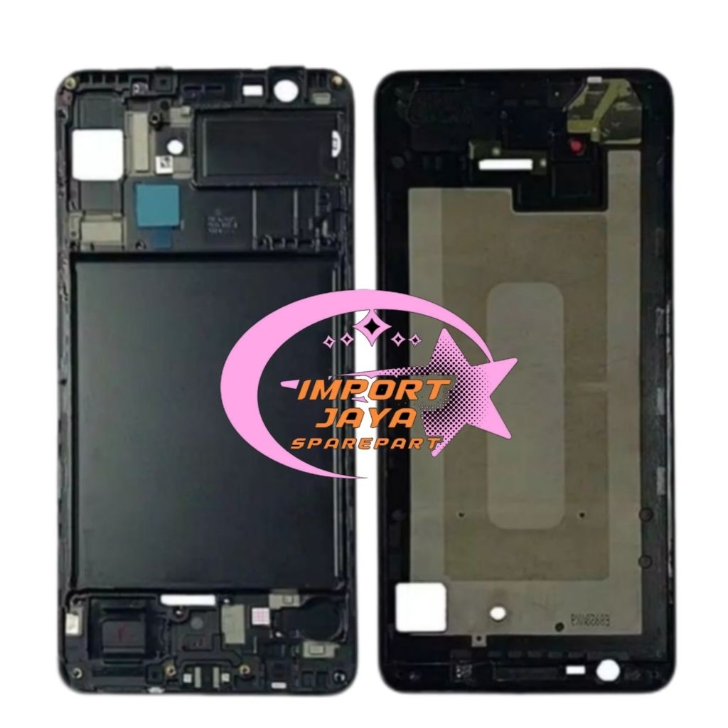 frame lcd / dudukan lcd / middle frame SAMSUNG A750 / A 750 / A7 ( 2018 ) original