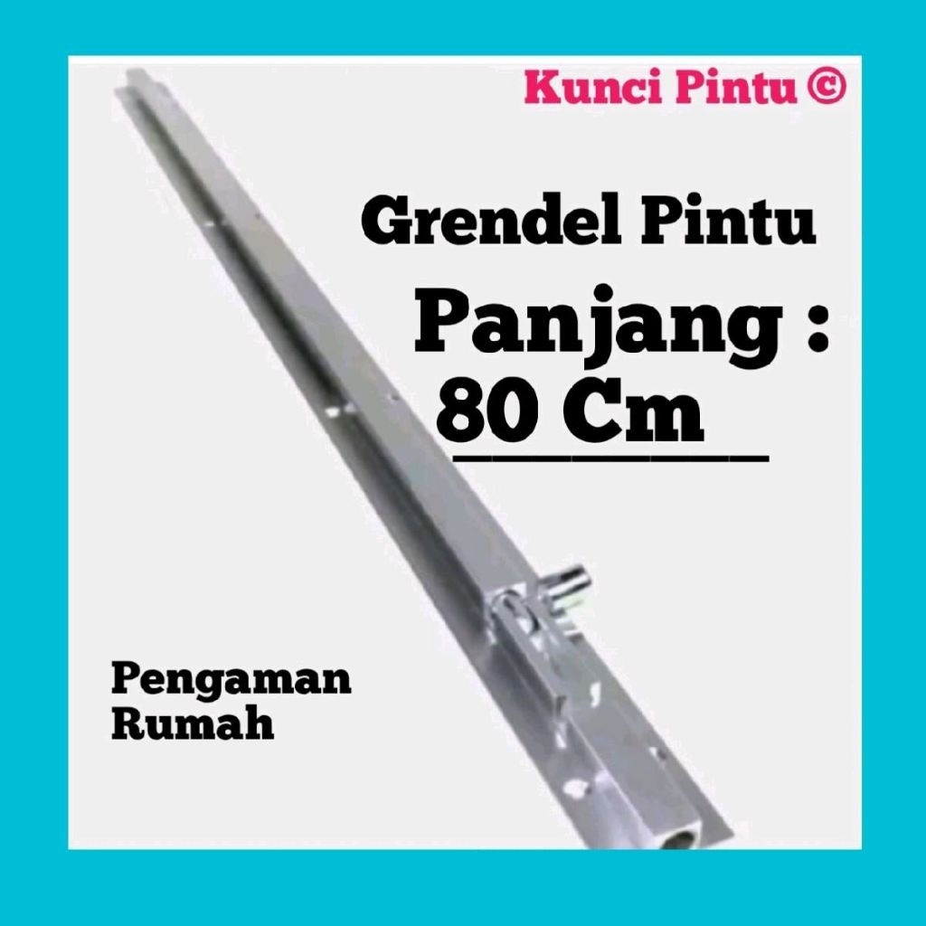 80 Cm Grendel aluminium pintu rumah pengaman pintu rumah
