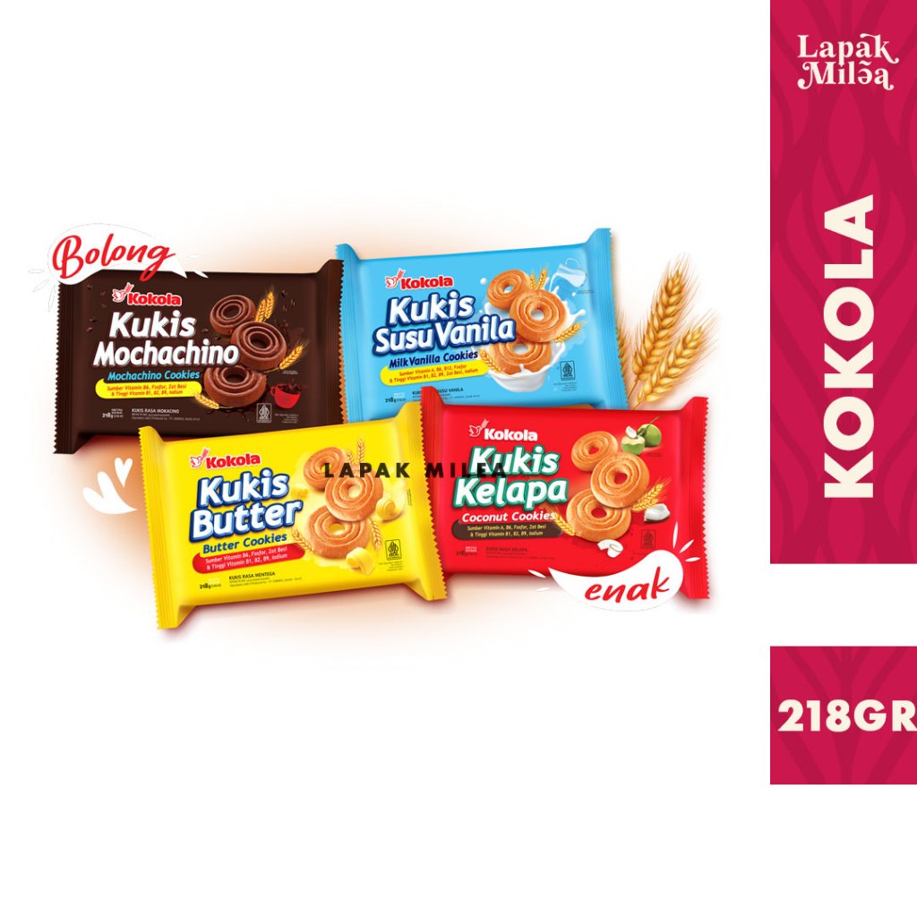 KOKOLA - Kue Kering / Kue Kuki / Malkist Susu / Wafer / Malkist Oles / Biskuit Kelapa Souvenir Ulang