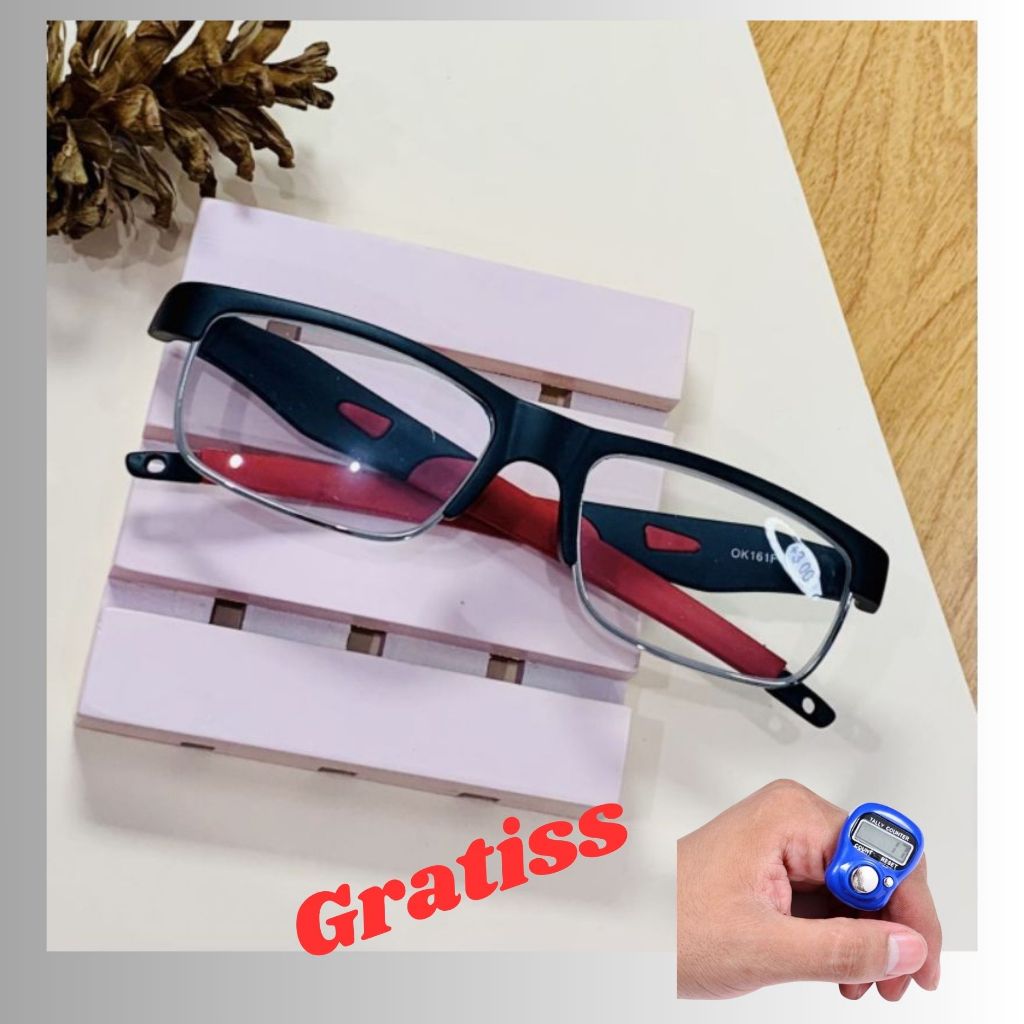 Kacamata baca plus pria sporty
