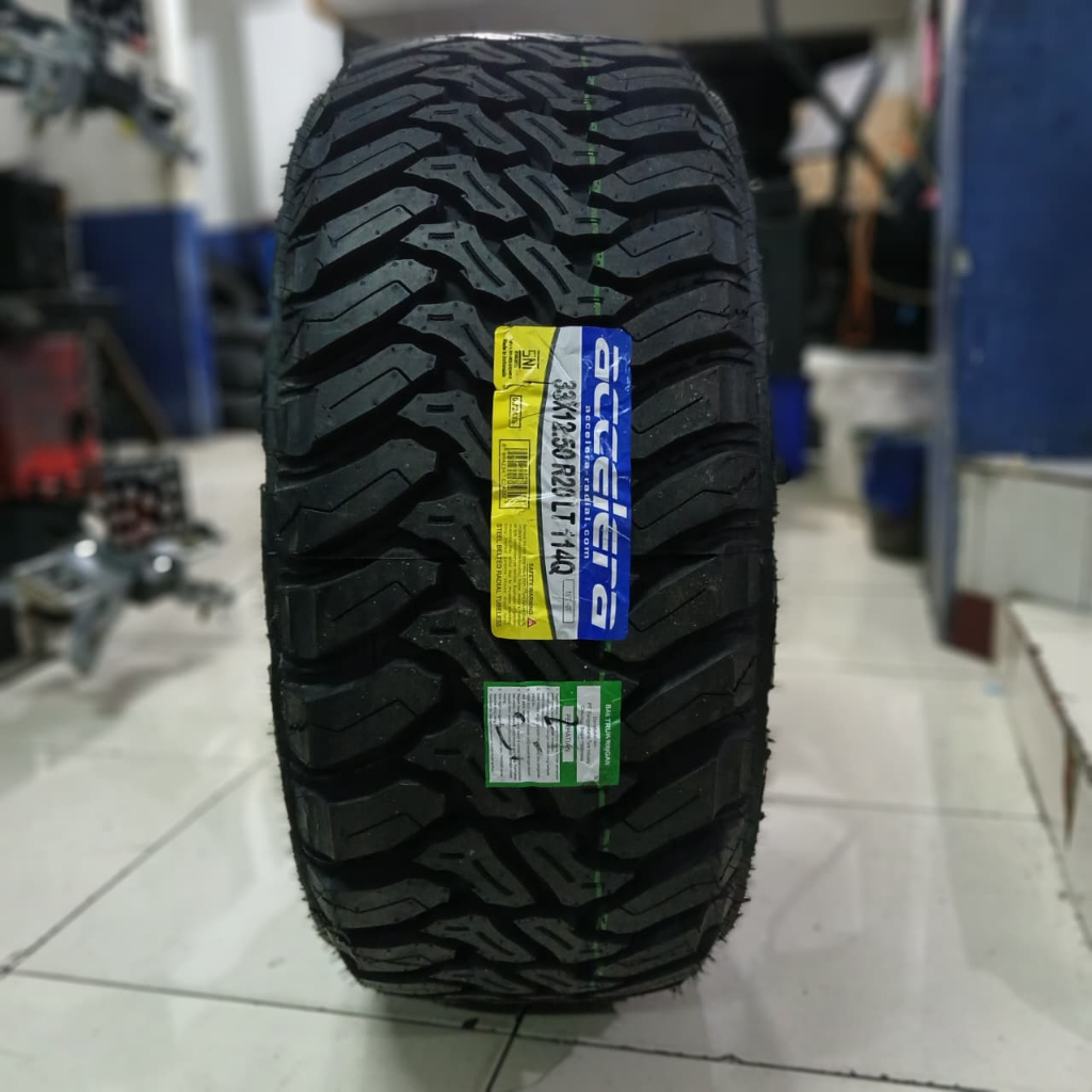 ban mobil ragi kasar ukuran 33 12,5 r20 accelera mt produksi terbaru ban 33x12,5 r20