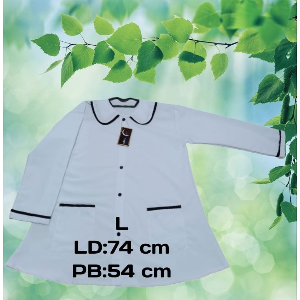 Baju Anak Hitam Putih Anak Perempuan TK SD Seragam 4-12 Tahun