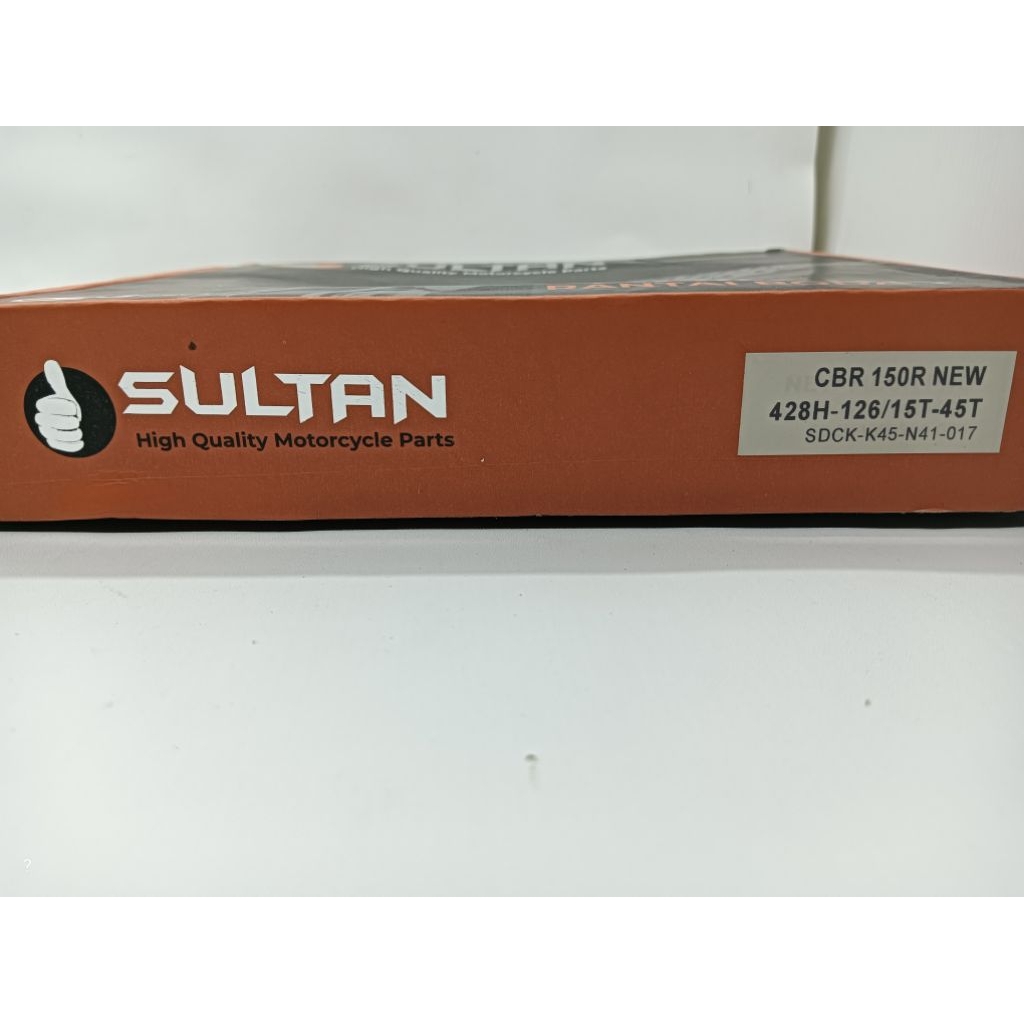 GEAR PAKET SET PLUS RANTAI KOMPLIT CB150 R ( 2014 - 2018 ) GEAR SET : 15-45-428H-128L

UNTUK MOTOR 
