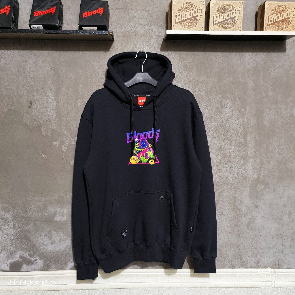 HOODIE SWEATER BLOODS VOIGT  BLACK ORIGINAL.