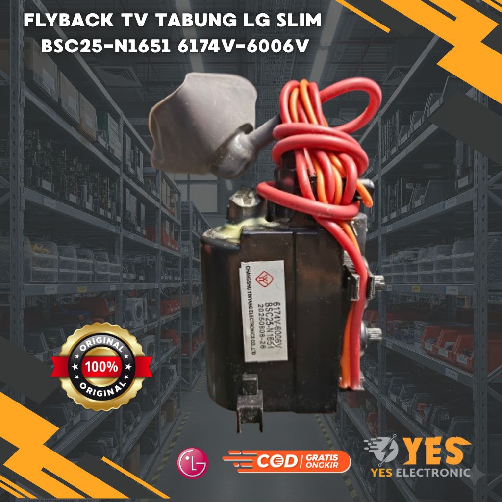 FLYBACK TV TABUNG LG ULTRA SLIM ORI 6174V-6006V BSC25-N1651 ORIGINAL