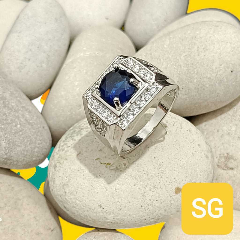 terbaru cincin batu pria titanium anti karat cincin pria batu cincin titanium cincin terbaru