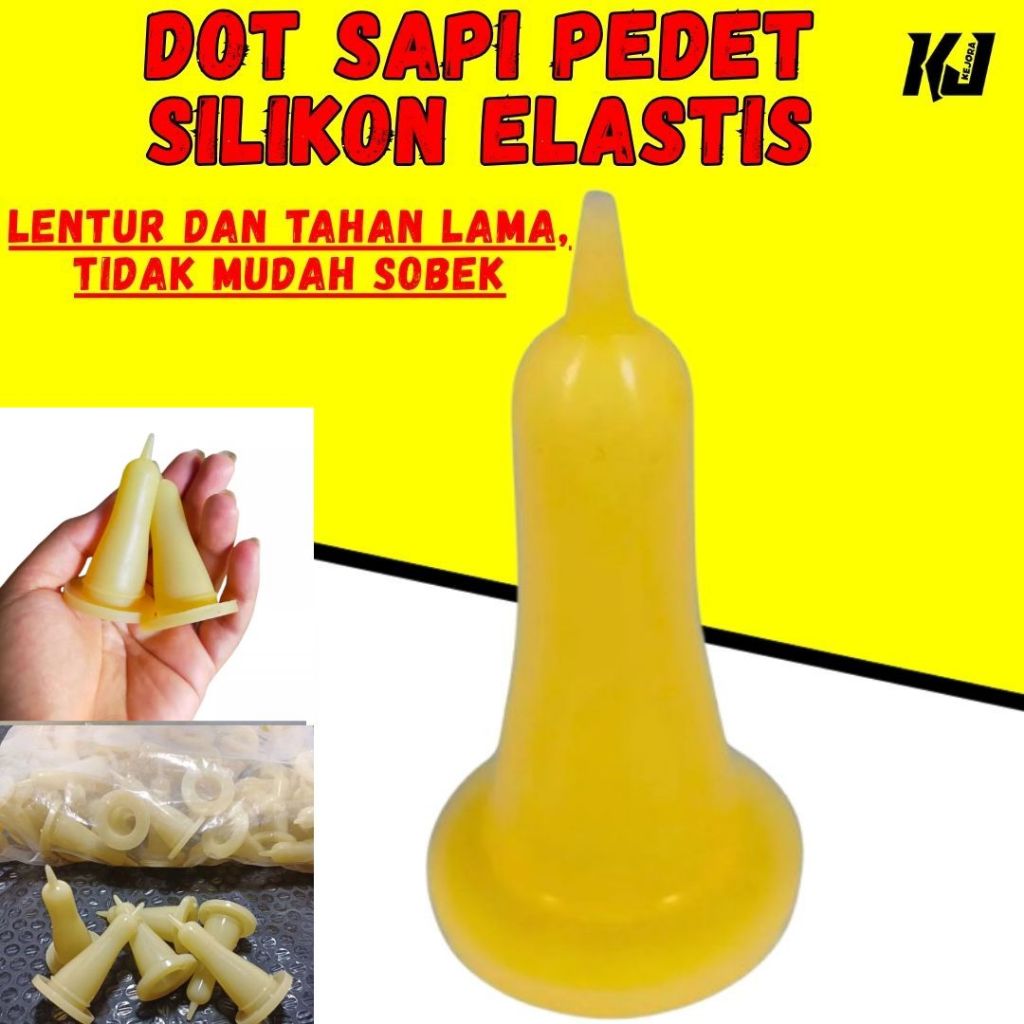 DOT KAMBING SILIKON DOT ANAK KAMBING DOT CEMPE DOT SILIKON KUNING