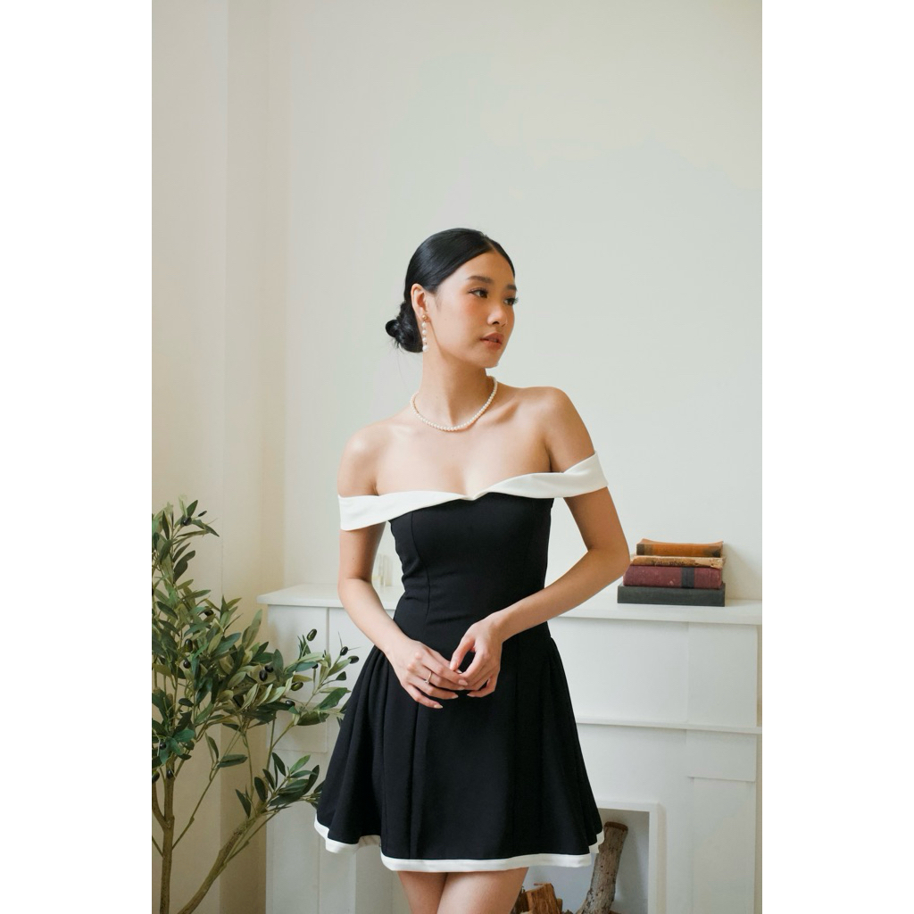 Venetia Mini Dress | Dress Pendek Wanita | Mini Dress Wanita | Korean Dress Casual | Dress Sabrina P