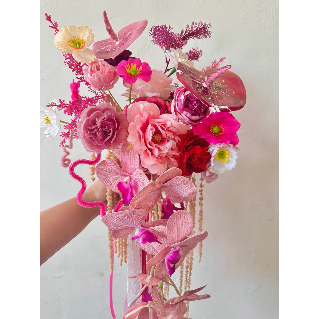 Bouquet bunga wedding premium