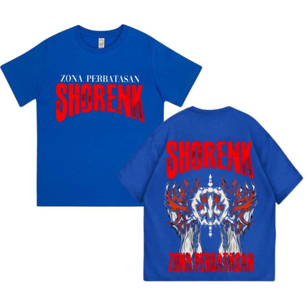 kaos Shorenk zona perbatasan warna biru - Shorenk zona perbatasan original