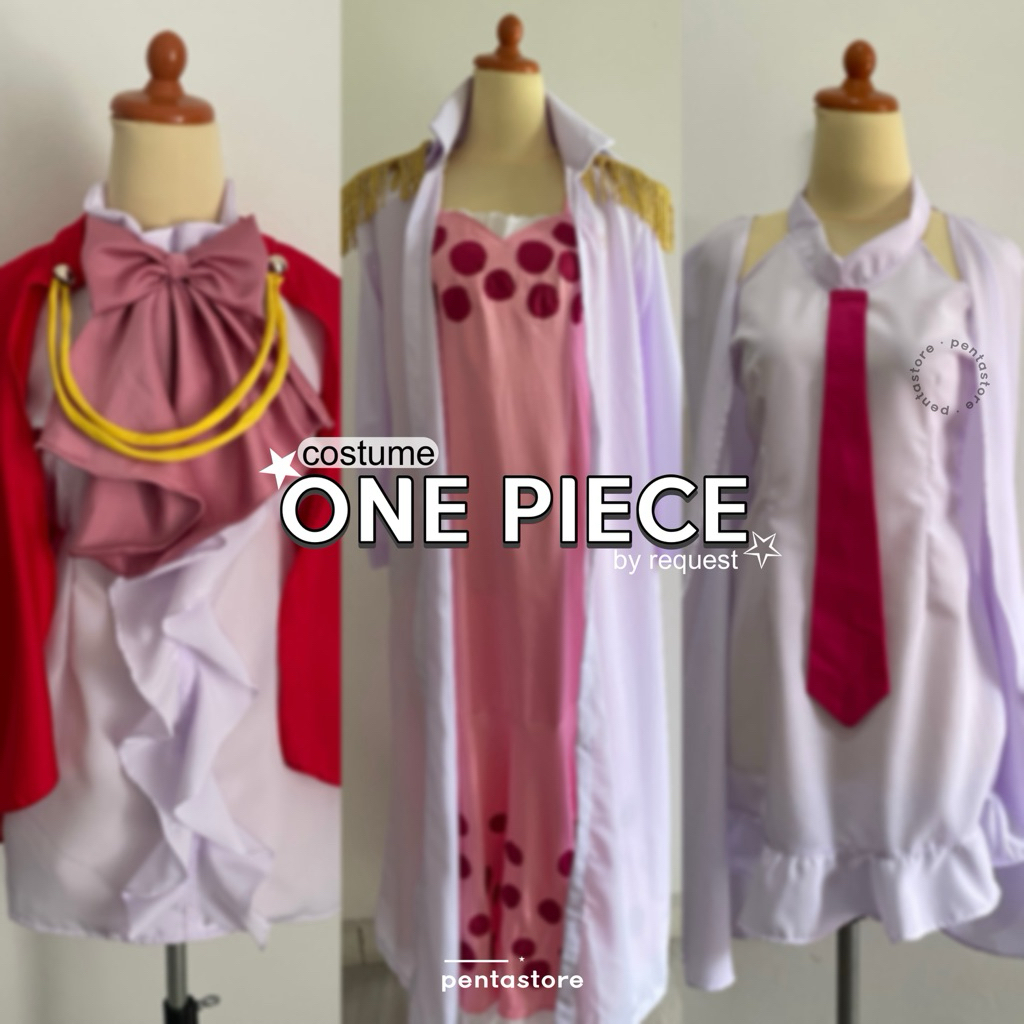 One Piece Character Cosplay Costume Boa Hancock Koala Vivi Pudding Kostum Anime