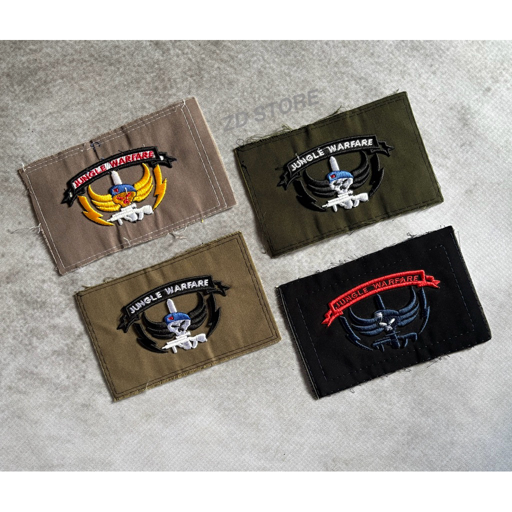 Wing JUNGLE WARFARE Brimob PDL Timbul/Wing Brimob Bordir Timbul