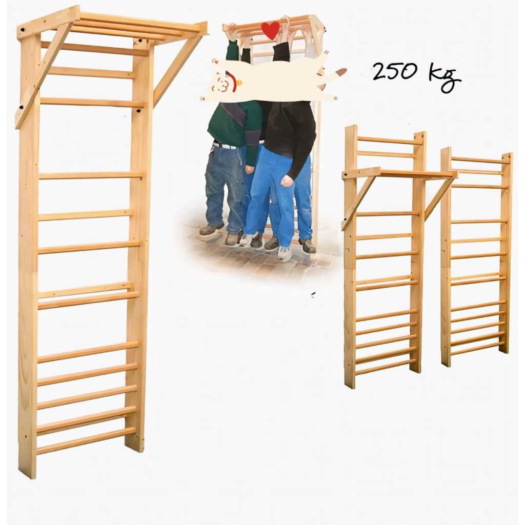 Stall Bar Wall Bar Kayu Gymnastic Calisthenics Yoga pillates