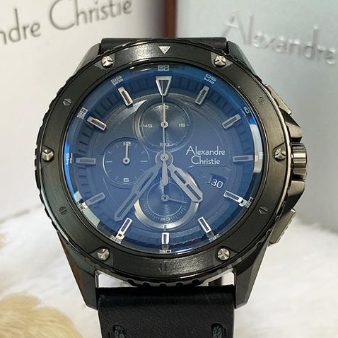 JAM TANGAN PRIA COWOK KEREN ANTI AIR ANALOG AC ALEXANDRE ALEXANDER CHRISTIE CRISTIE PRIA COWOK KARET