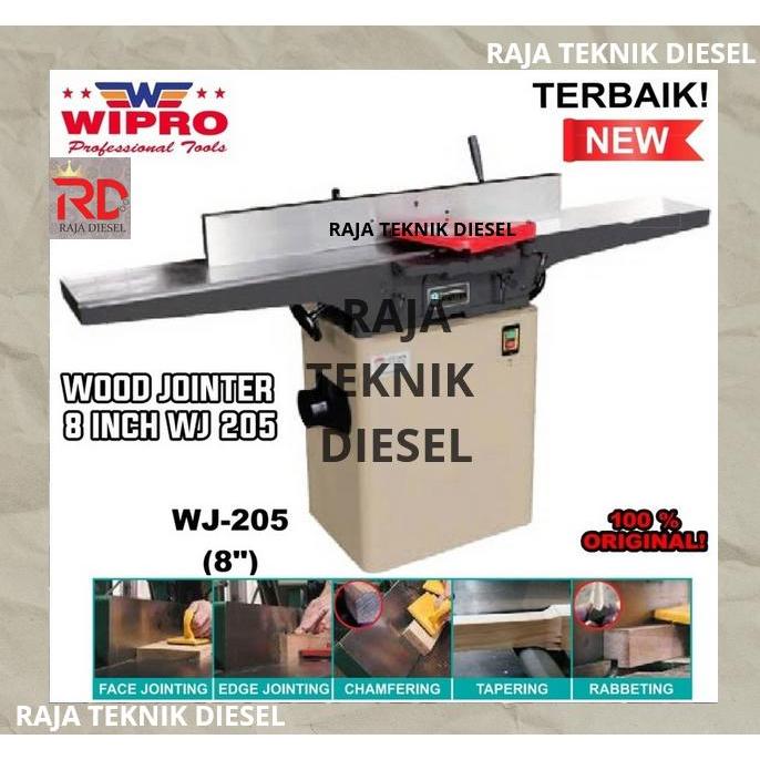 Wipro Mesin Jointer 8 Inch Wood Joining Alat Penghalus Kayu WJ 205 ORIGINAL WJ205 8INCH
