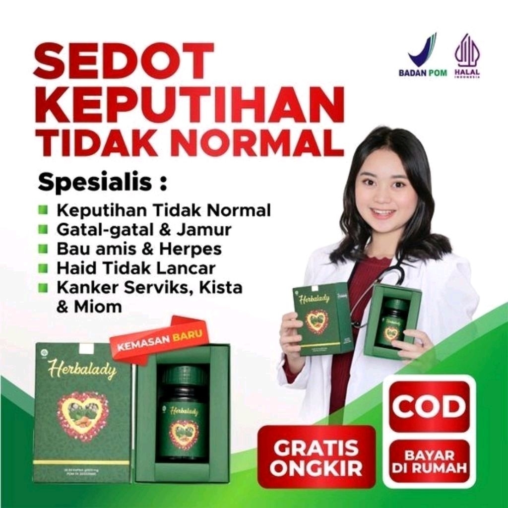 HERBALADY - OBAT KEPUTIHAN HERBAL AMPUH MANJAKANI. SOLUSI AREA KEWANITAAN.