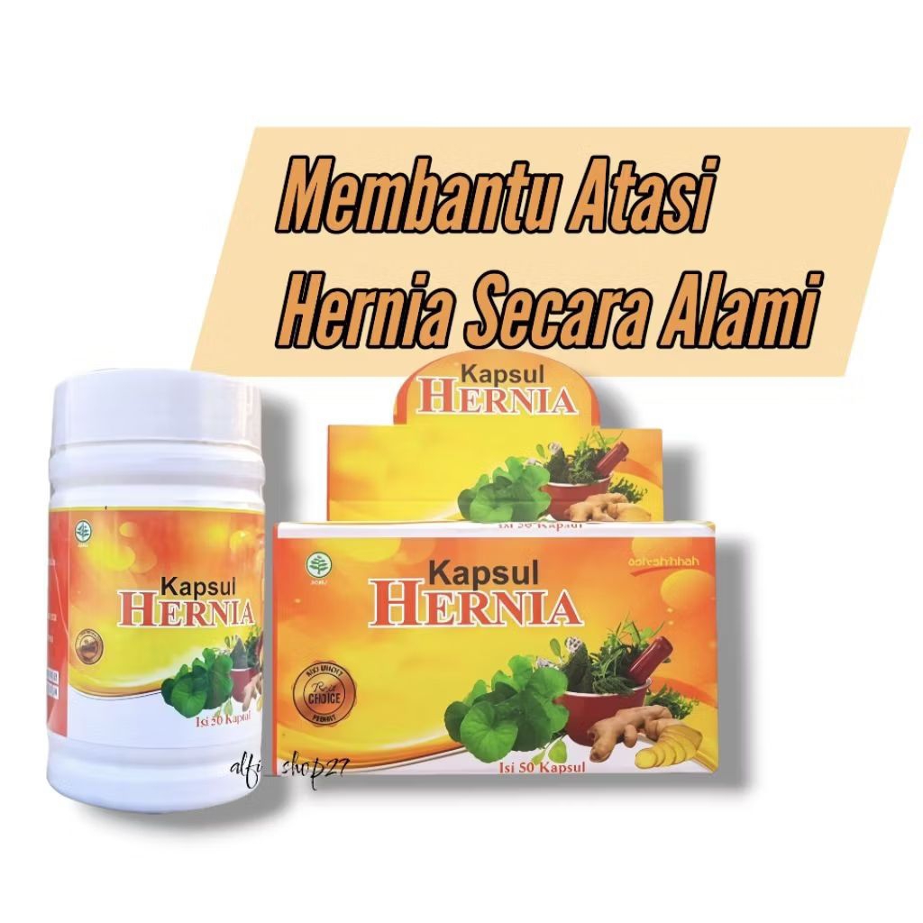Kapsul Hernia Ash Shihah Herbal Alami Atasi Hernia isi 50 | hernia kapsul