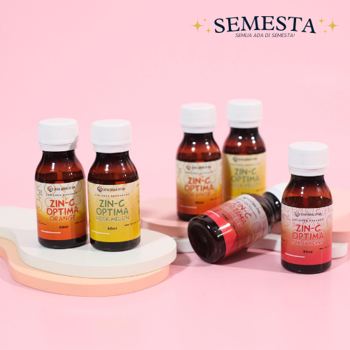 Zin-C Optima Strawberry/Jeruk/Melon - Vitamin C ZINC - Meningkatkan Daya Tahan Tubuh