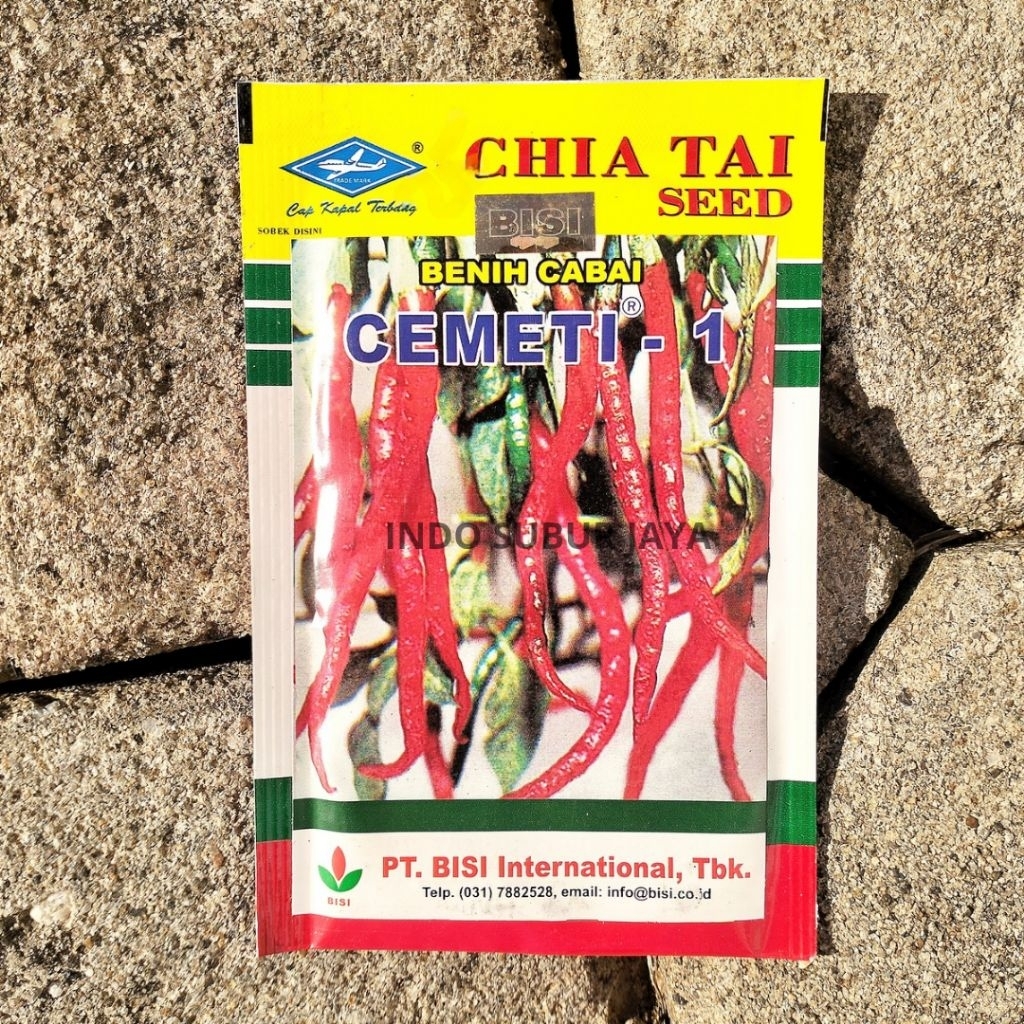 CEMETI-1 Isi 10 Gram Benih Cabe Merah Keriting Cap Kapal Terbang