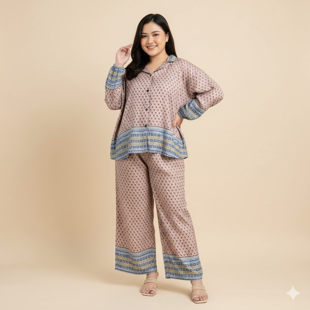 One set Jumbo LD120 / Setelan Rayon Jumbo / Setelan Wanita Jumbo / tunik Jumbo / Stelan wanita Jumbo
