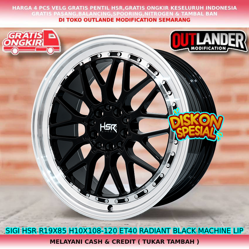 Velg racing R19 velg mobil Chery J6, Chery Tiggo, dan Chery Omoda 5 EV. dll hsr sigi R19