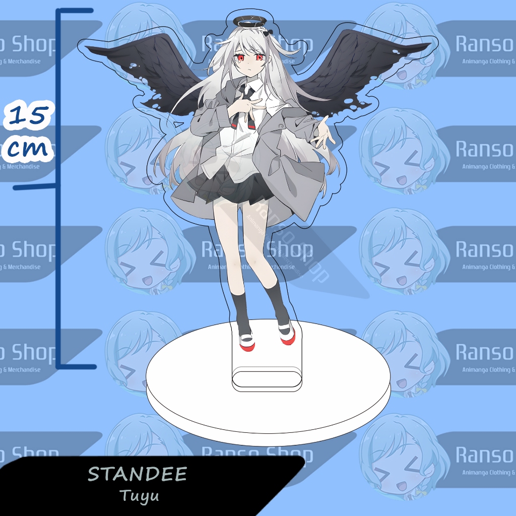 Stand akrilik figure TUYU standee 2 sisi 15cm UV Print Laser Cutting Pinggiran Bening / Standee Akri