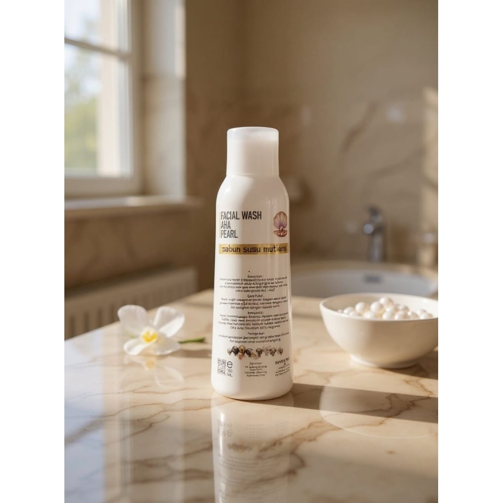 FACIAL WASH AHA PEARL sabun susu mutiara