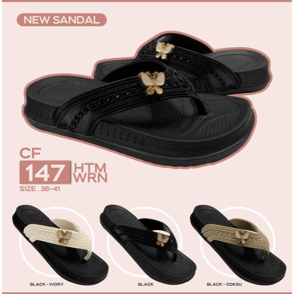 SANDAL JEPIT WANITA SUBINCO TEBAL/SANDAL AKSEN KUPU
