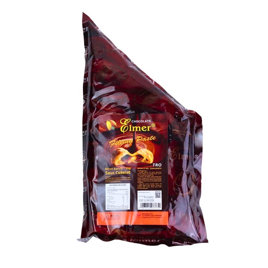 Elmer Chocolate Filling Paste Tropical 1 Kg - Olesan Topping Isian Coklat