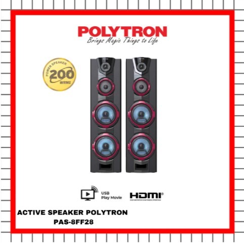 ACTIVE SPEAKER POLYTRON PAS-8FF28/ PAS-8 FF28