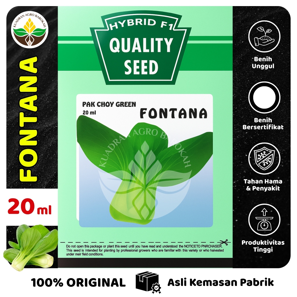 Benih Pakcoy Pakchoy FONTANA 20 ml
