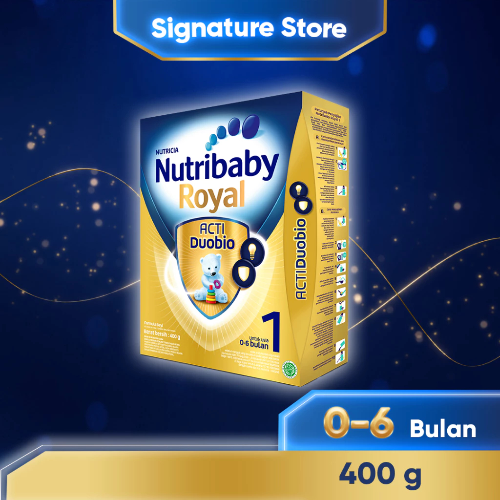 Nutribaby Royal 1 Susu Formula Bayi Bubuk 400 gr (Usia 0-6 Bulan)