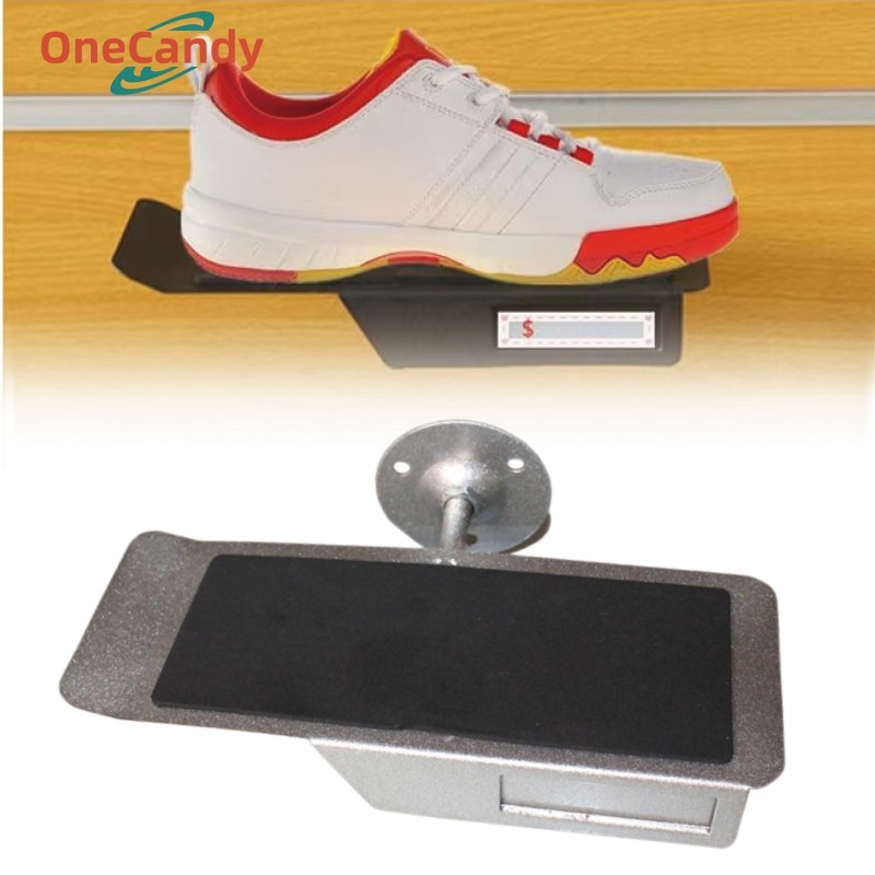 Display Sepatu Melayang Rak Display Sepatu Dinding Perak Display Toko Sepatu Rak Sepatu Dinding Temp