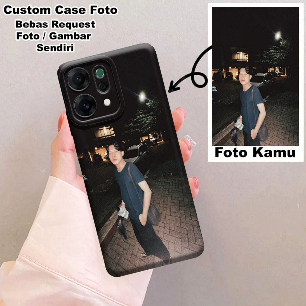 Custom Case Foto Sendiri Untuk Type Hp Oppo Reno 14 5g Fashion Case Pelindung Hp, Casing Handpone , 