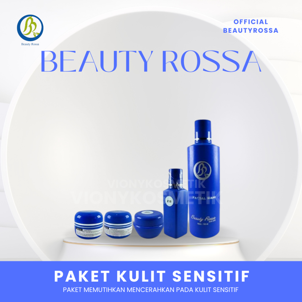 Paket Wajah Sensitif beautyrossa mencerahkan memutihkan kulit sensitif