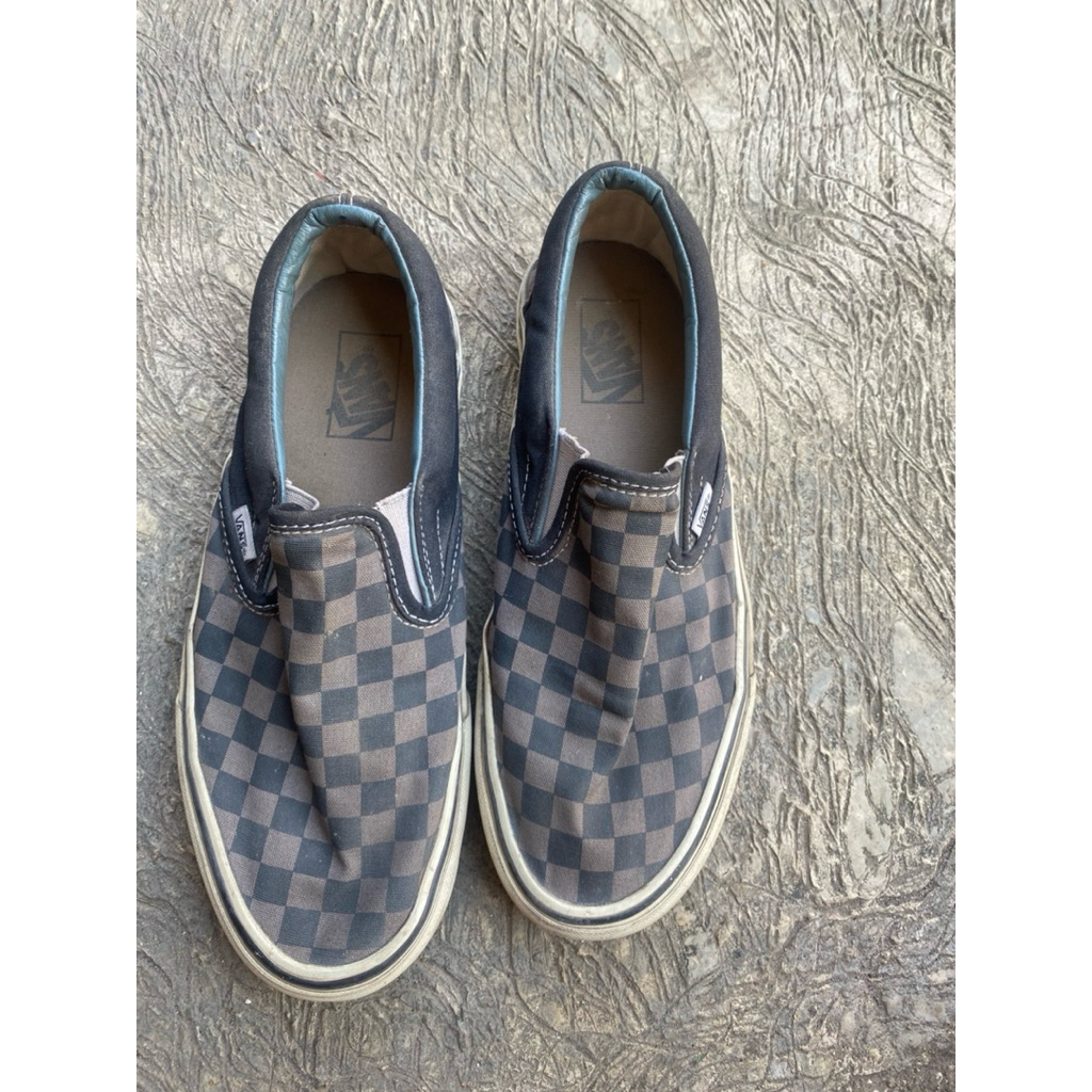 Vans Slip-On Checkerboard Black/Gray Second