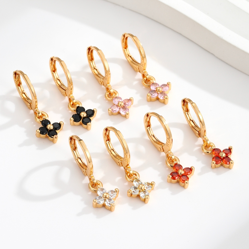 Anting Titanium Wanita Model Panjang Anti Karat Warna Silver