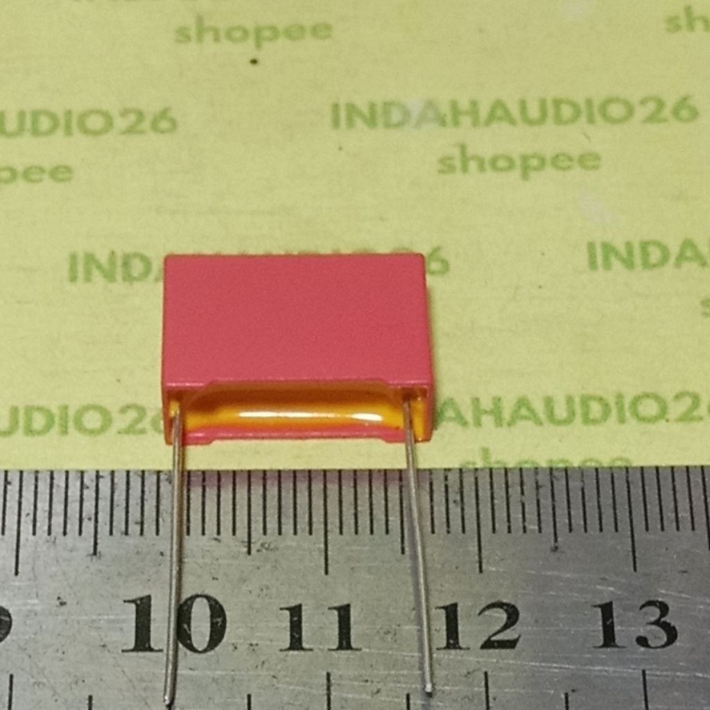 334J250  15mm 334j  250v MKM MERAH 330nf  330n capasitor kapasitor capacitor 330 n 250v mkp 334 mkt 